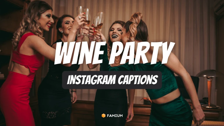 Wine Party Captions for Instagram